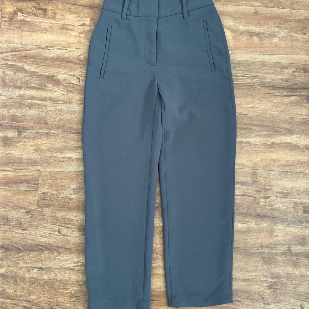 Aritzia Wilfred Tie-Front Pant Grey